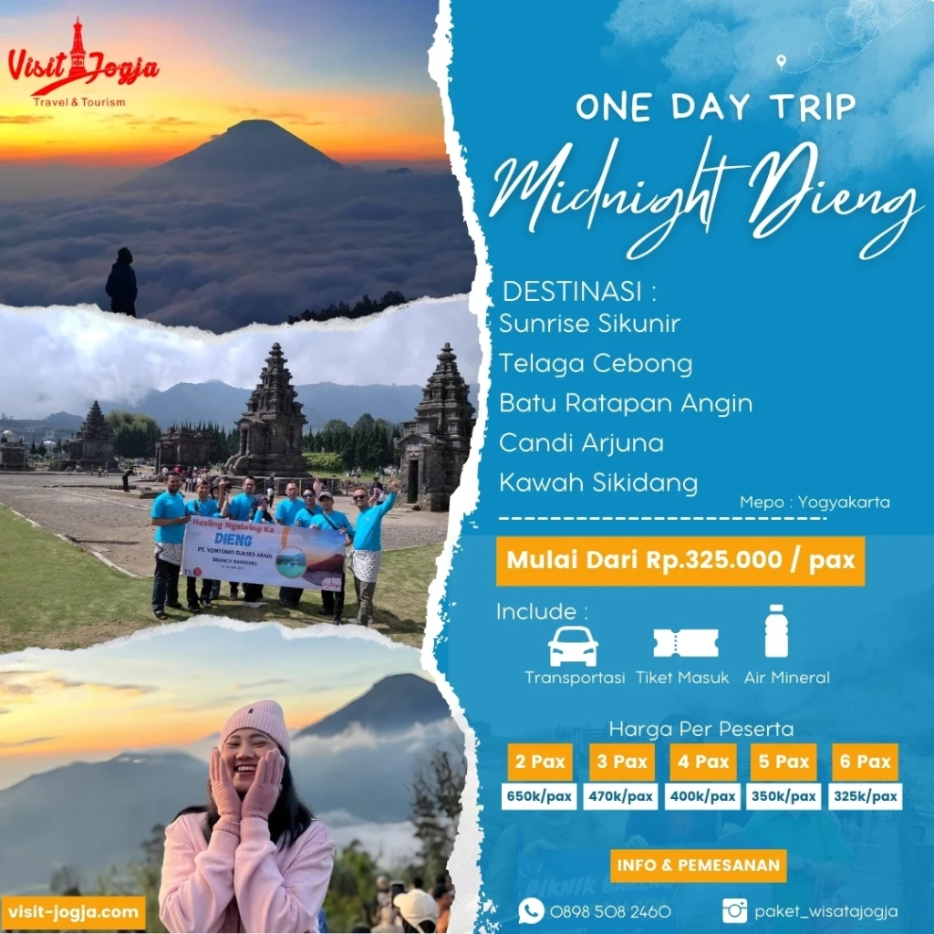 trip wisata dieng dari jogja