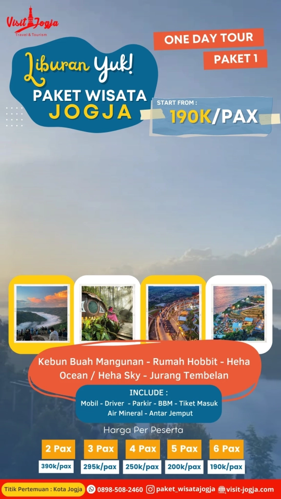 paket wisata jogja 1 hari - paket 1