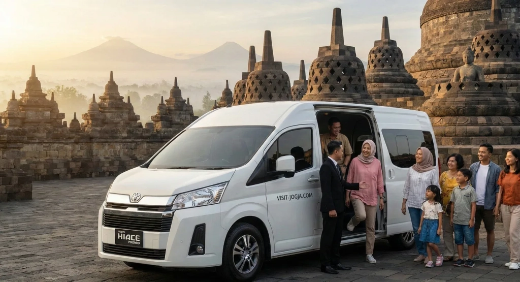 rental Hiace ke Borobudur dari jogja