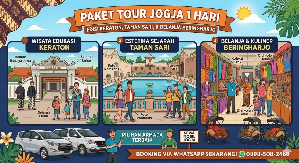 paket tour jogja 1 hari city tour