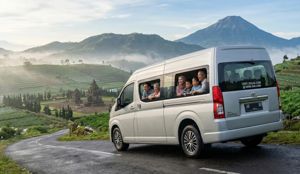 rental hiace jogja dieng