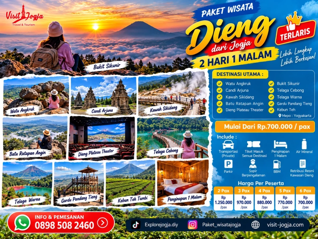 paket Wisata Dieng dari jogja 2 Hari 1 Malam